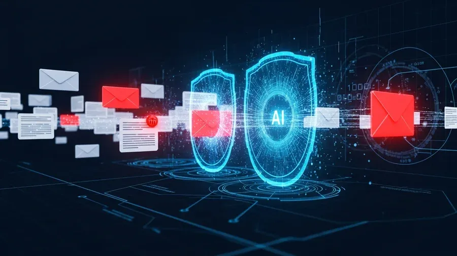 Advanced email threat detection system filtering phishing and malware