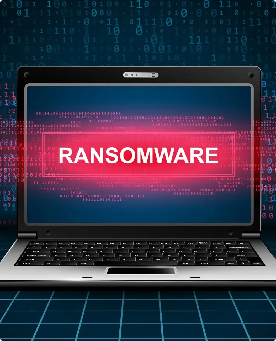 Proactive ransomware defense strategy graphic for Massachusetts organizations