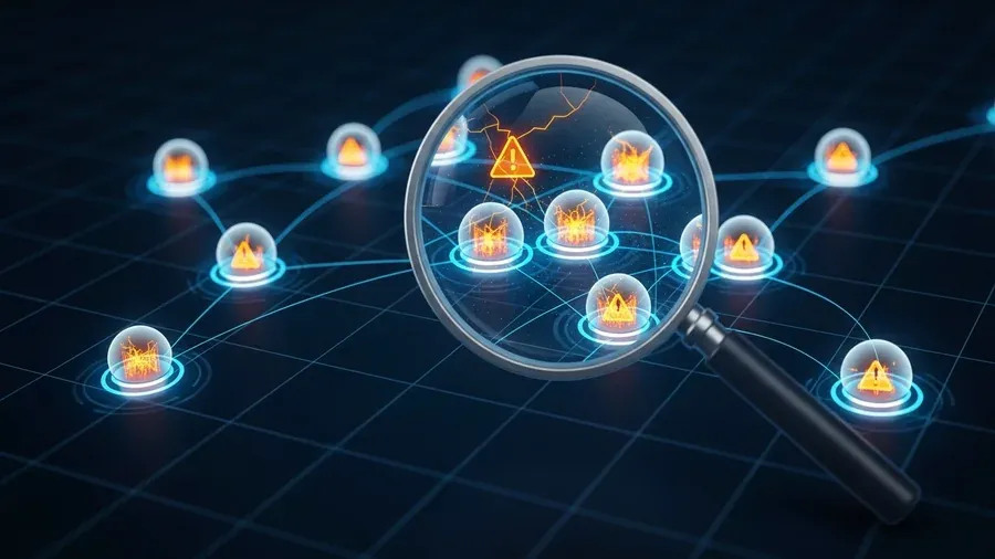 Digital vulnerability scanning identifying network weak points